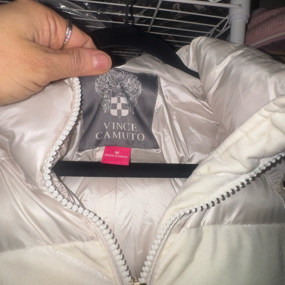 Vince Camuto Cream Puffer Jacket - Picture 2 of 9